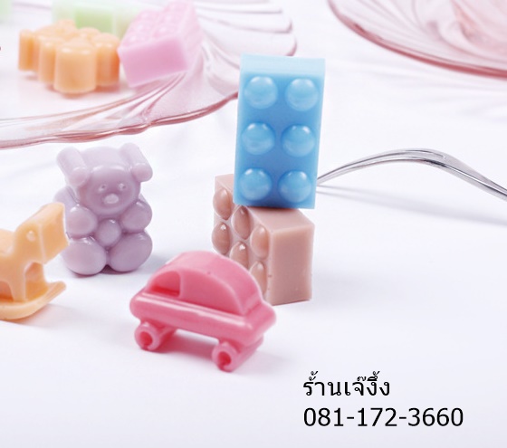 SL010 ซิลิโคน นึ่งได้ อบได้ ของเล่นเด็ก โดมิโน ม้าโยก