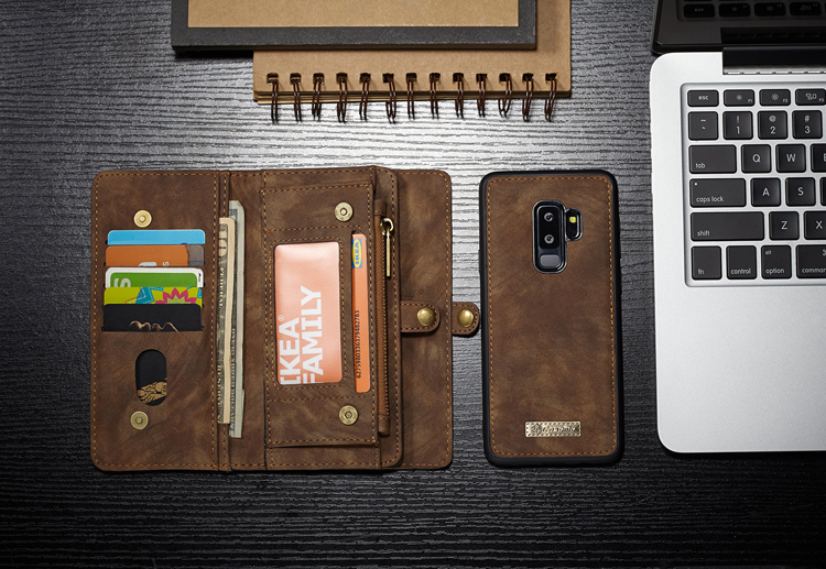Case Samsung Galaxy S9 Plus / Pre-Order * CASEME 2-in-1 Multi-slot Wallet หนังวินเทจแยกเคส *