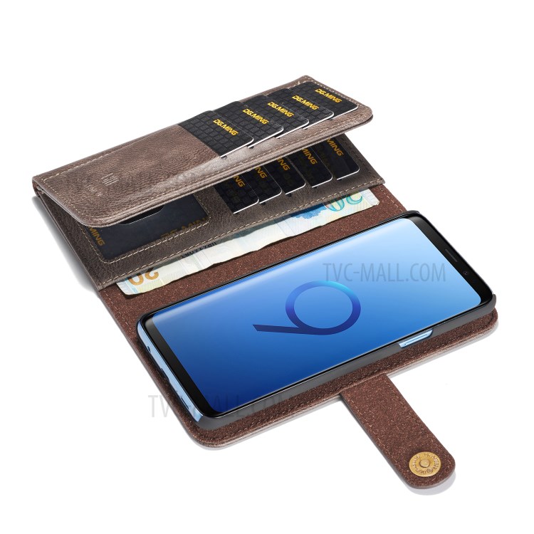 Case Samsung Galaxy S9 Plus / Pre-Order * DG.MING เคสกระเป๋าเงินหลายช่องแยกหนังกระเป๋าอเนกประสงค์แบบสามพับ *