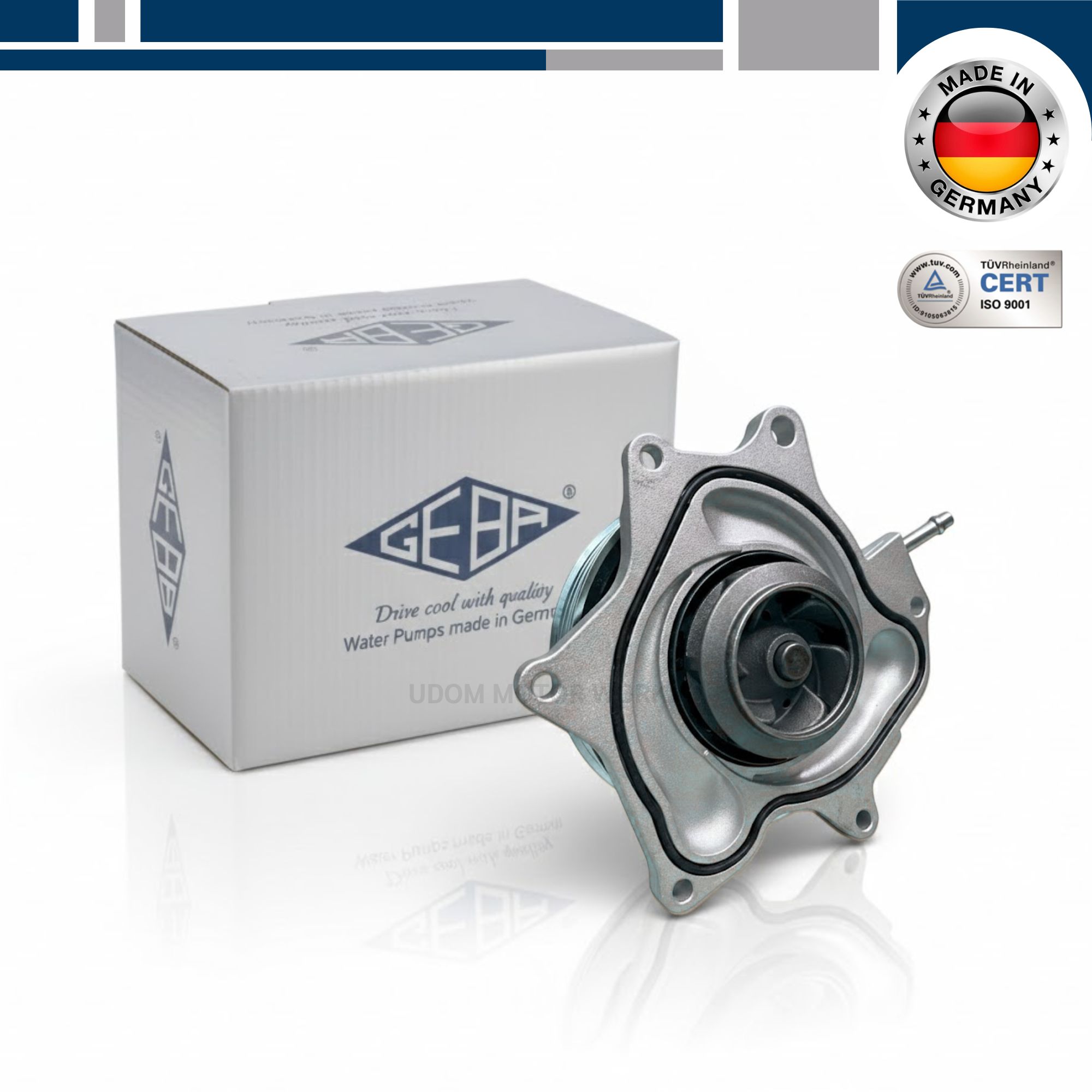 PORSCHE ปั๊มน้ำ Porsche 718 Boxster, Cayman / ยี่ห้อ GEBA / 9A210605001 9A210605002 9A210605003