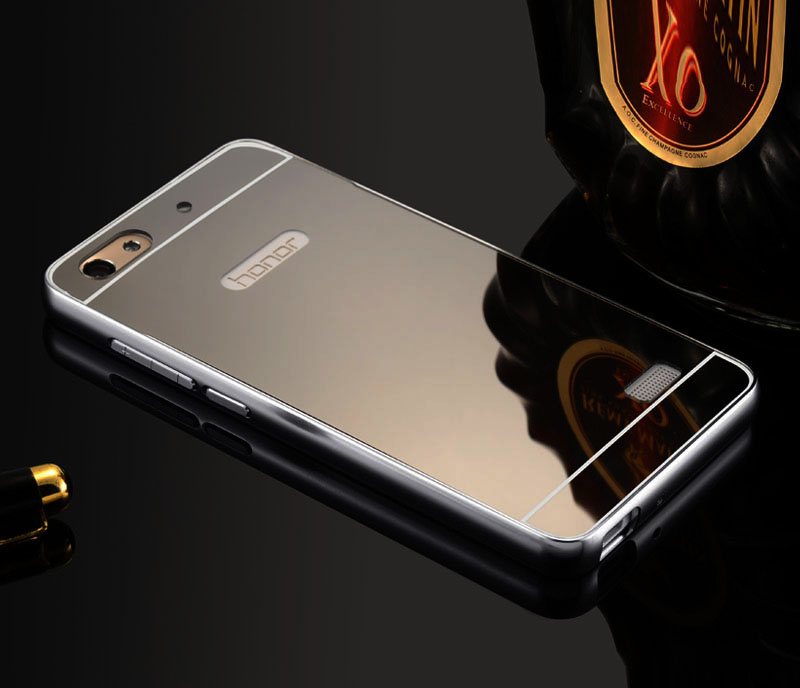 Case Huawei G-Play Mini / Pre-order * เคสโลหะ 2in1 กรอบเหมือนกระจก *