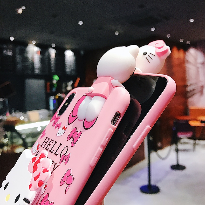 Case Huawei P30 / Pre-Order * เคสการ์ตูน Hello Kitty ซิลิโคน + สายคล้องคอ *