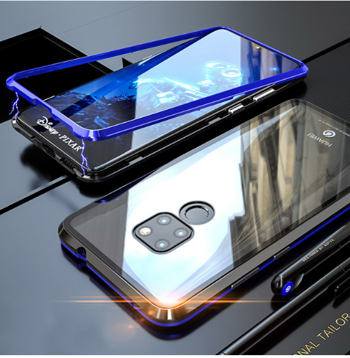 Case Huawei Mate 20 / Pre-order * เคสกรอบโลหะแม่เหล็ก + ปกหลังกระจกนิรภัย ถอดออกได้ *