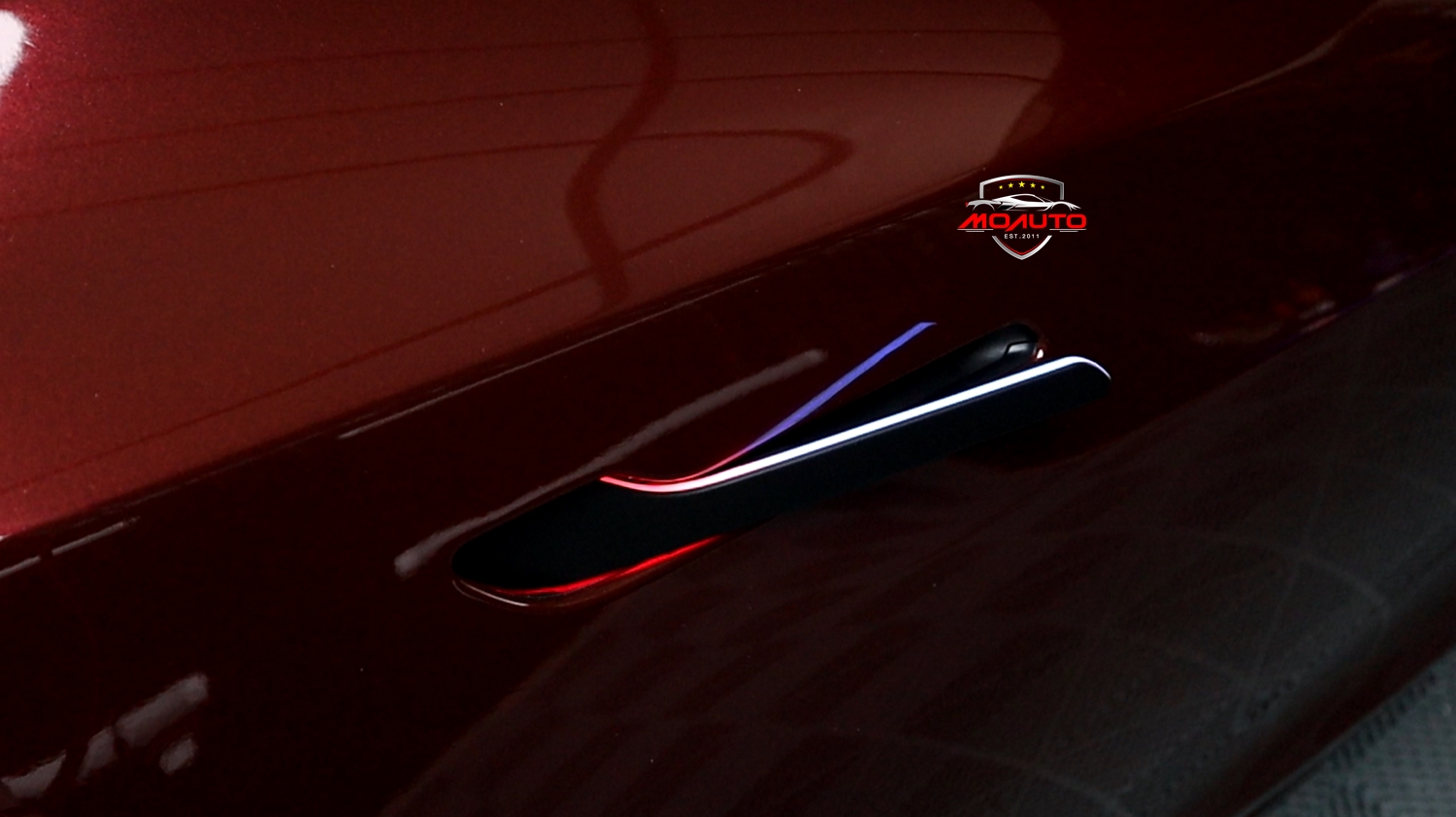 ก้านมือเปิดประตู Auto door handle LED Tesla Model 3 Highland