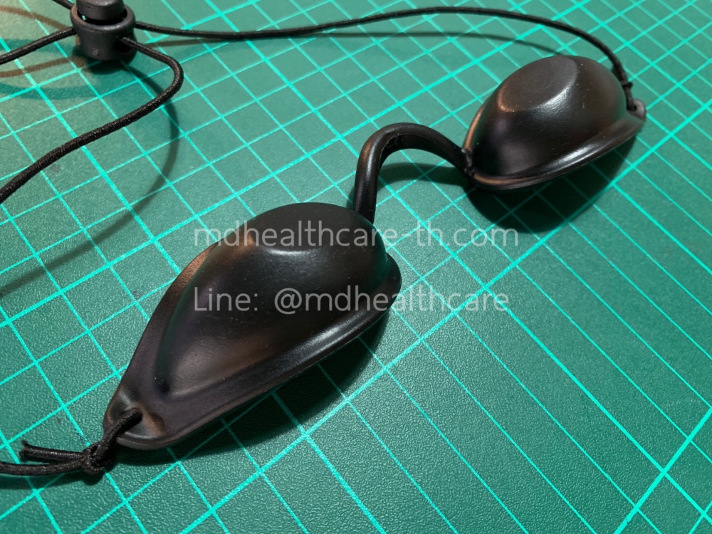 แว่นตาป้องกันแสงเลเซอร์ กันแสงเข้าดวงตาได้ดี (วัสดุแบบแข็งป้องกันการผิดรูปเสียทรง)