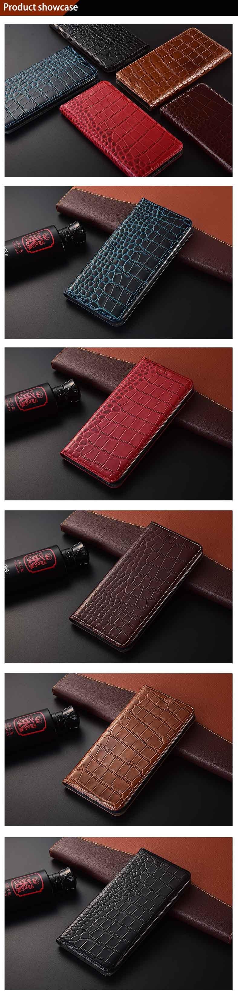 Case Huawei P8 Max / Pre-order * เคสหนังวัวแท้ ลายจระเข้ *