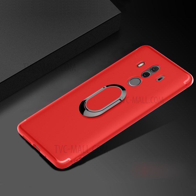 Case Huawei Mate 10 Pro / Pre-order * เคสแม่เหล็กแหวนนิ้วมือขา Matte TPU *