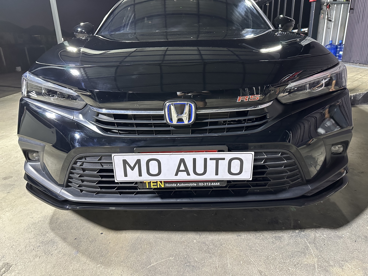 ลิ้นหน้าดำเงา CIVIC FE รุ่นลิ้นสั้น