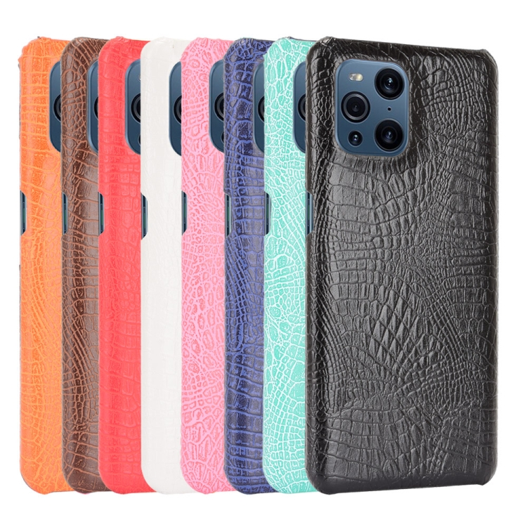 Case OPPO Find X3 / X3 Pro # Pre-Order * เคส Hard PC รูปลักษณ์เรียบง่ายแต่คลาสสิค ปกแข็ง PC เคลือบหนัง PU เนื้อจระเข้ *