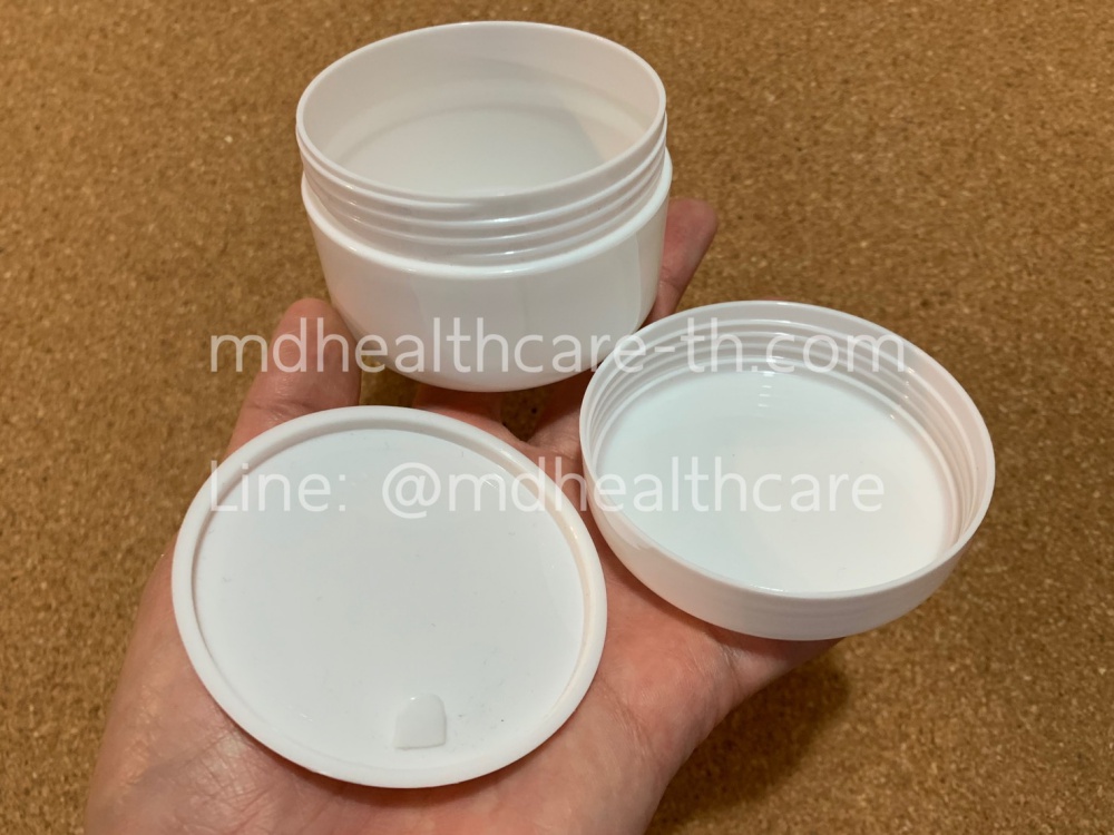 กระปุกแบ่งครีม กระปุกแบ่งผงมาร์ค 100กรัม (1ชิ้น) พร้อมส่งสีขาว