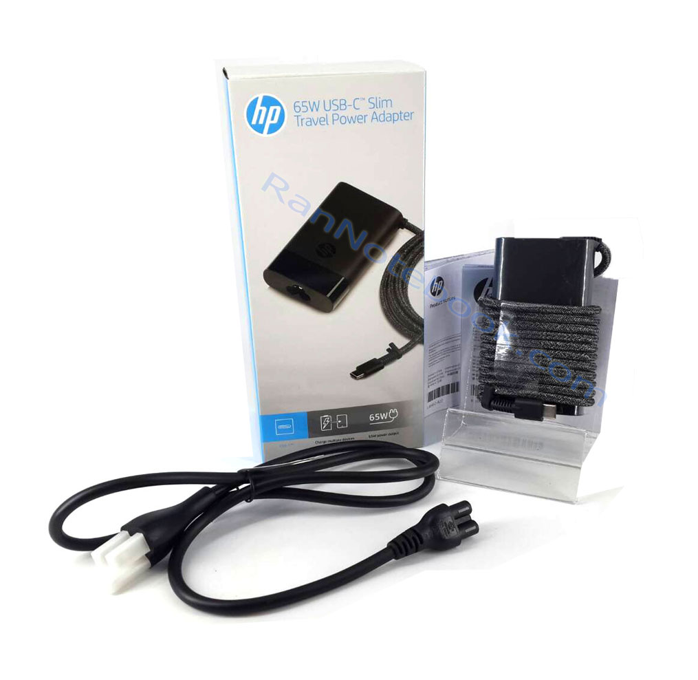 Adapter HP 65W USB-C Slim Travel Power Adapter แท้ ราคาพิเศษ สายชาร์จ HP แท้ รับประกันศูนย์ 1 ปี