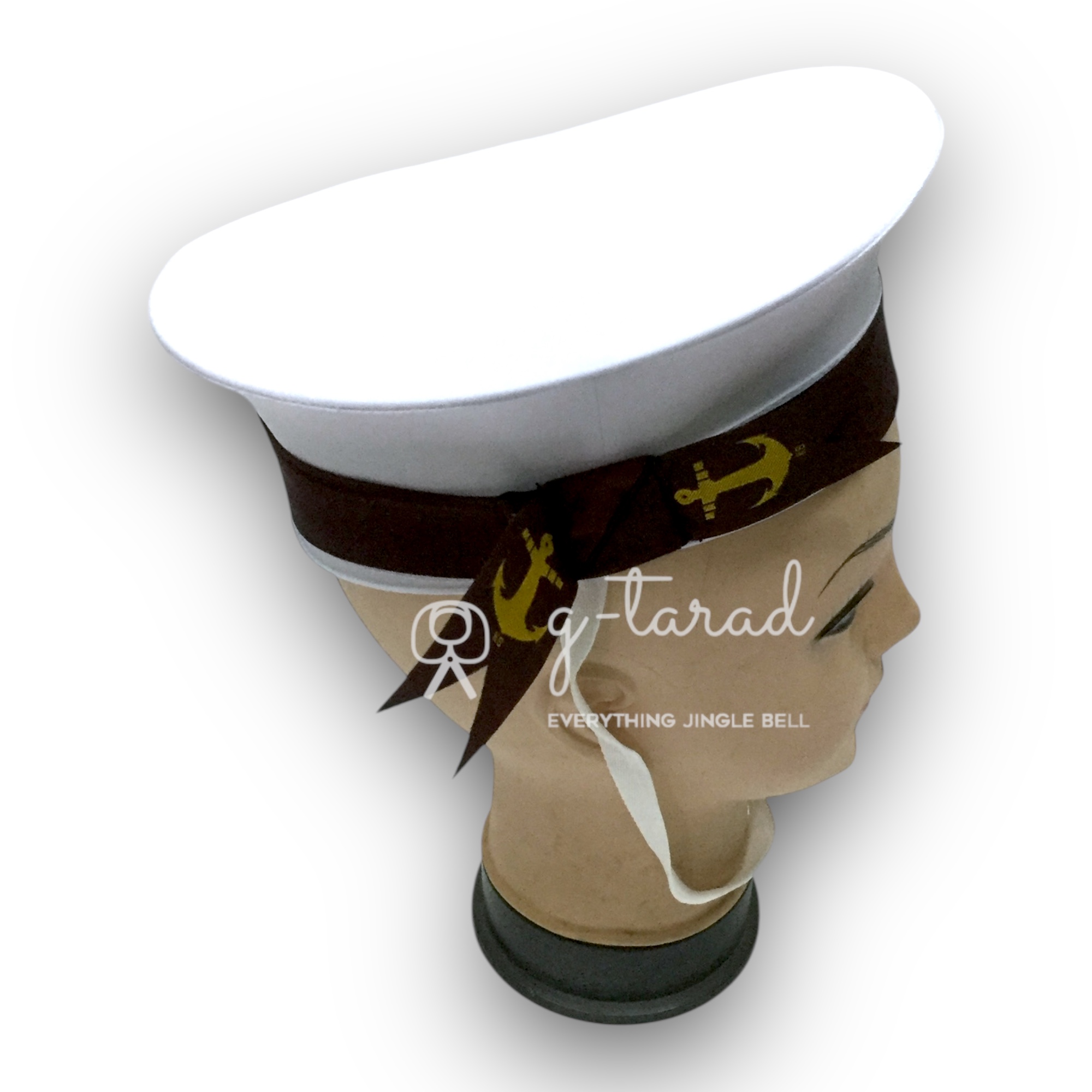 หมวกลูกเสือ/เนตรนารี เหล่าสมุทร สีขาว