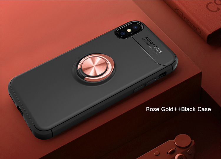 Case iPhone X , iPhone XS / Pre-Order * แหวนนิ้ว +ขา TPU + PC ไฮบริด หมุนได้ 360 องศา *