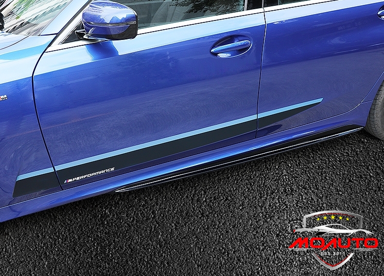 ลิ้นข้างดำเงา ทรง MP BMW G20