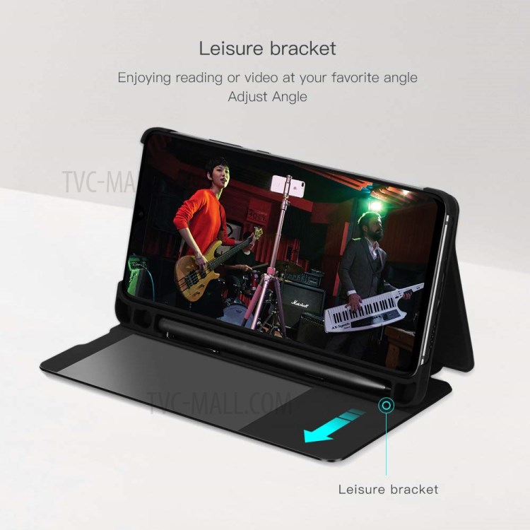 Case Huawei Mate 20 X / Mate 20 X 5G # Pre-order * MOMAX Smart View หน้าต่างยืนปกหนังโทรศัพท์พร้อมช่องเสียบปากกา *