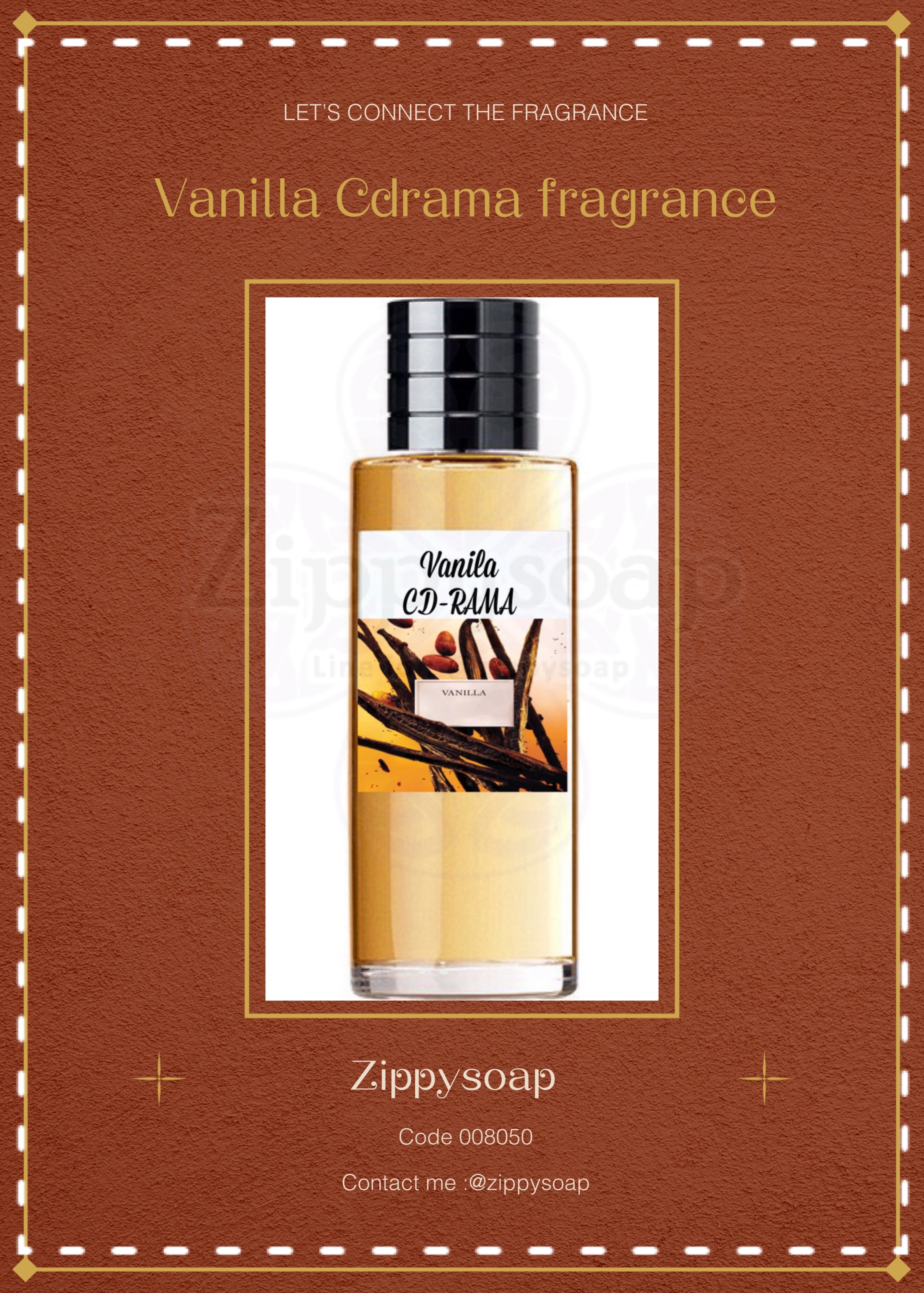 หัวน้ำหอม กลิ่น Vanilla CD Rama 008050