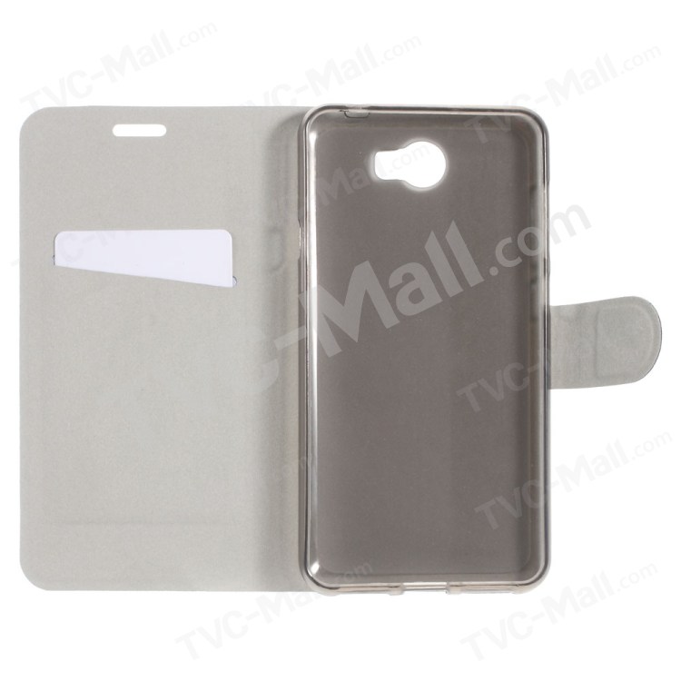 Case Huawei Y5ii / Pre-order * เคสผิวหนังม้า ฝาครอบด้านหน้าฝังด้วยแผ่นเหล็กป้องกันที่ดี *