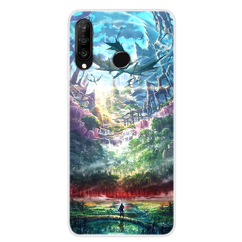 Case Huawei Y7p / Pre-Order * เคสซิลิคอน แฟชั่น Slim Soft TPU ฝาครอบด้านหลัง *