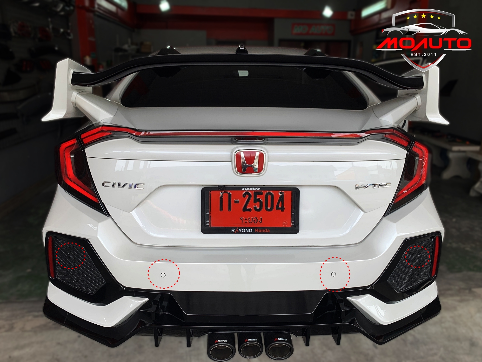 เซ็นเซอร์ถอยหลัง 4 จุด แบบยุโรป CIVIC FC / FK