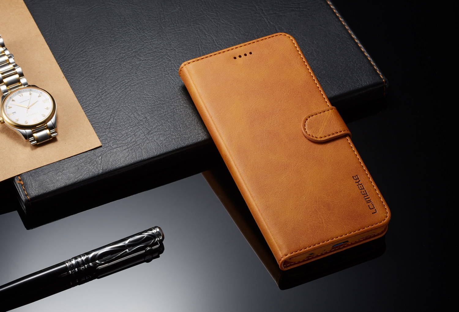 Case Huawei Y9 2019 / Pre-Order * LC.IMEEKE Leather Wallet เคสหนัง PU สไตล์ย้อนยุคดูไฮเอนด์ *