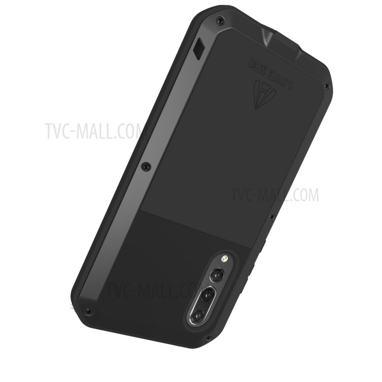 Case Huawei P20 Pro / Pre-order * LOVE MEI ทำจากโลหะแข็งและวัสดุซิลิโคนนุ่ม + กระจกนิรภัย *