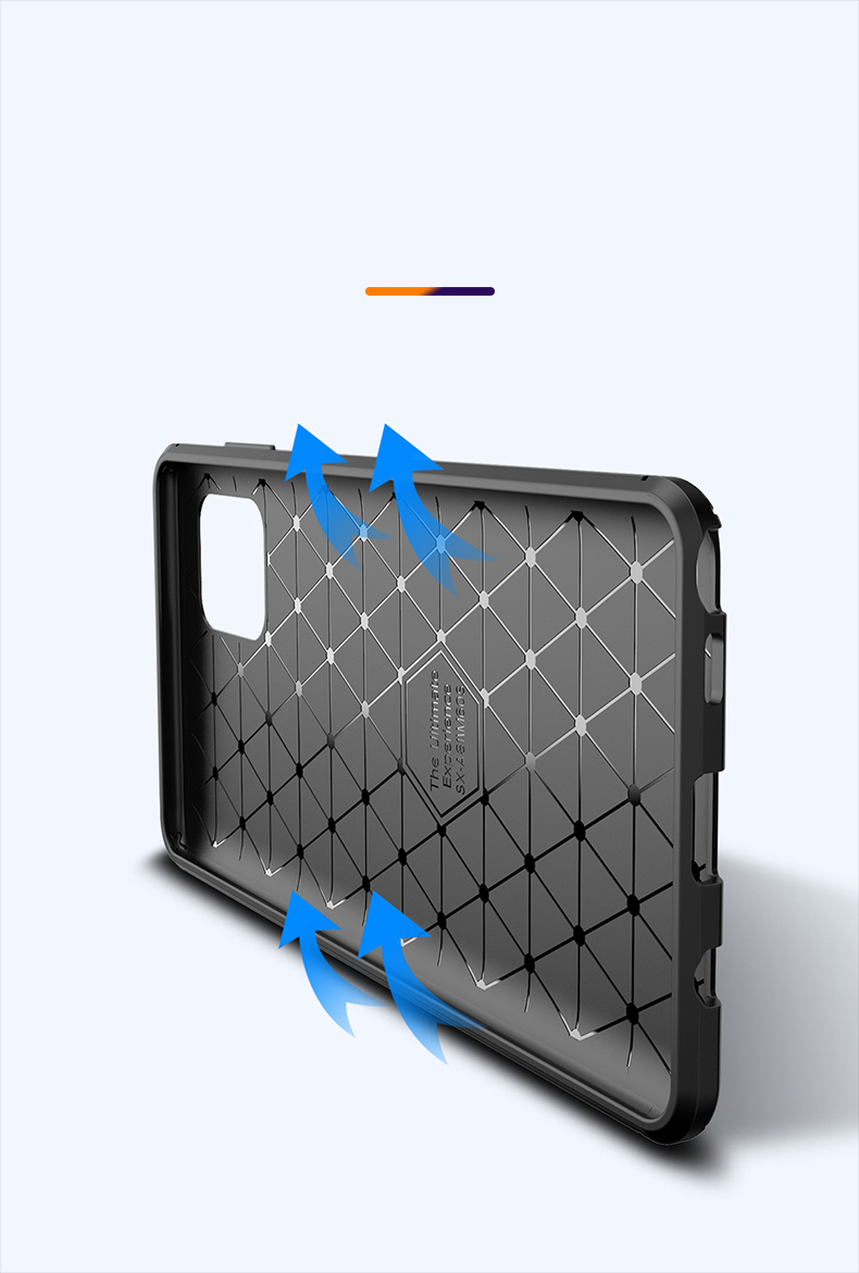 Case Samsung Galaxy Note 10 Lite # Pre-Order * เคสคาร์บอนไฟเบอร์เนื้อ TPU อ่อนนุ่มยืดหยุ่นและทนทาน *