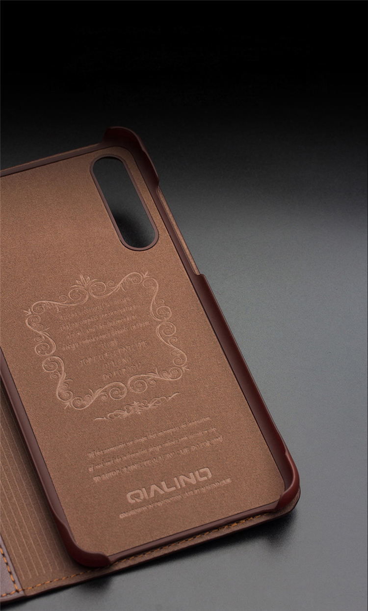 Case Huawei P20 / Pre-order * QIALINO คลาสสิก หนังวัวแท้ Wallet *