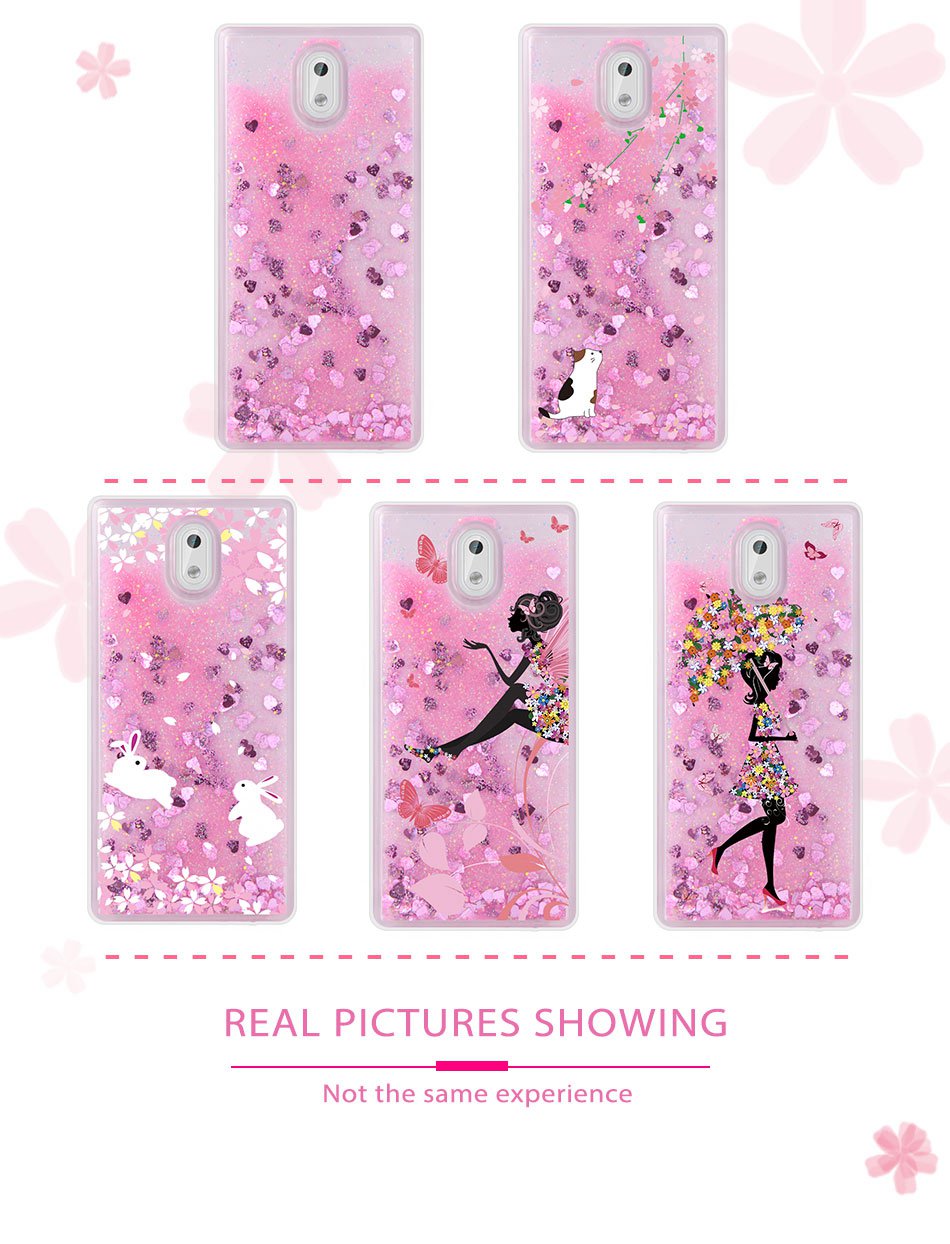 Case Nokia 3 / Pre-order * เคส ซอฟท์Silicon อัลตร้าบาง+ G Litterเหลวดาวตกทรายเลื่อมใส *