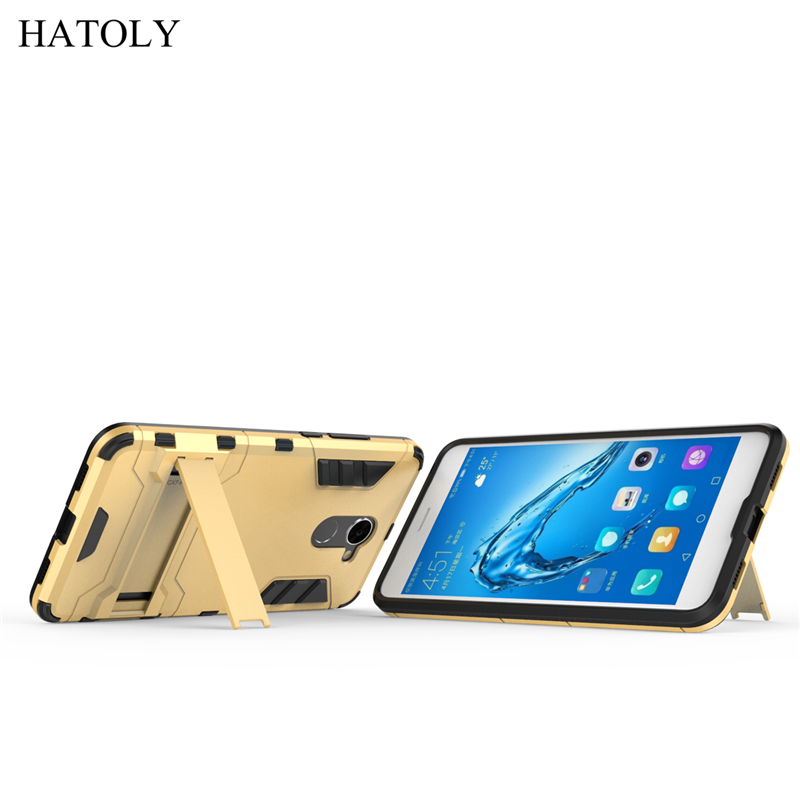 Case Huawei Y7 2017 / Pre-order * เคสพลาสติกไฮบริด + วัสดุ TPU พร้อมขาตั้ง *