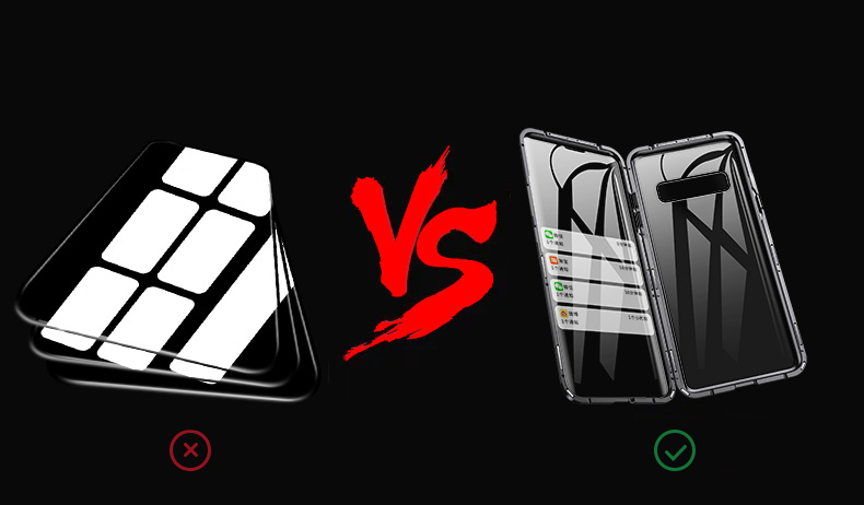 Case Samsung Galaxy S10 / Pre-Order * เคสกระจกด้านหน้า + หลังและกรอบโลหะเคสนี้ให้การปกป้องที่ครอบคลุม 360 องศา *