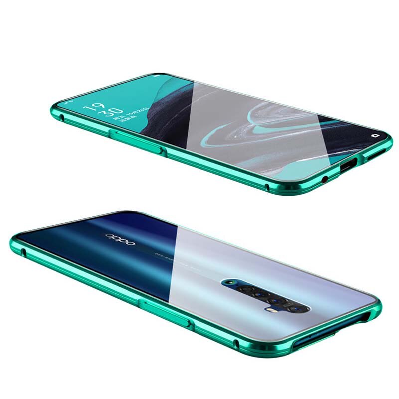 Case OPPO Reno 2 # พรีออเดอร์ * เคสอลูมิเนียมโลหะแม่เหล็ก 360 + สองด้านกระจกนิรภัย *