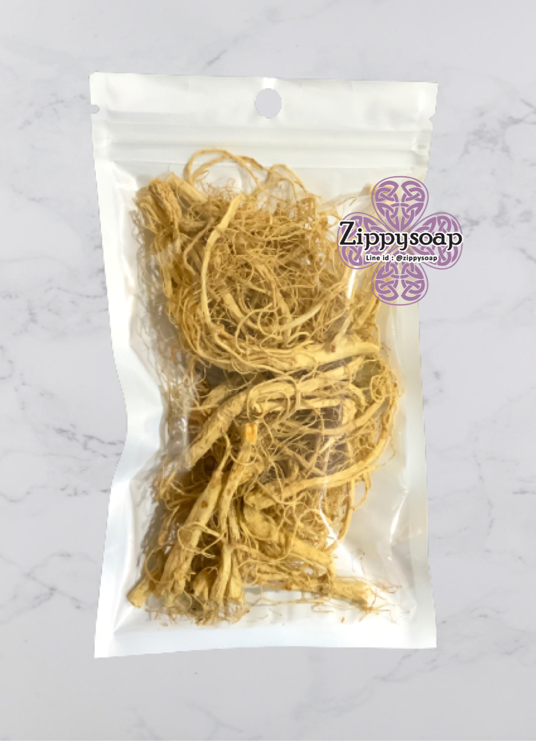รากโสมแห้ง 25g foodgrade 005361 รากฝอยของโสมยินเซียม หรือโสมคน