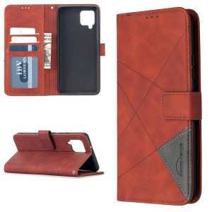 Case Samsung Galaxy A42 5G / Pre-Order * เคสโทรศัพท์กระเป๋าสตางค์หนัง Rhombus Segment *