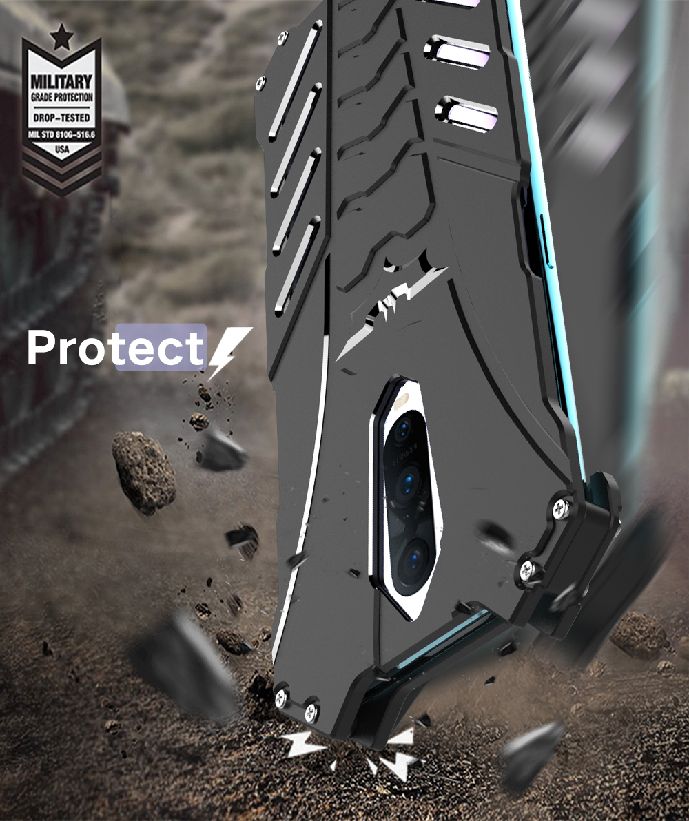 Case OPPO R17 Pro / Pre-Order * R-JUST เคส Bumper หรูหราใหม่เกราะโลหะอลูมิเนียม *