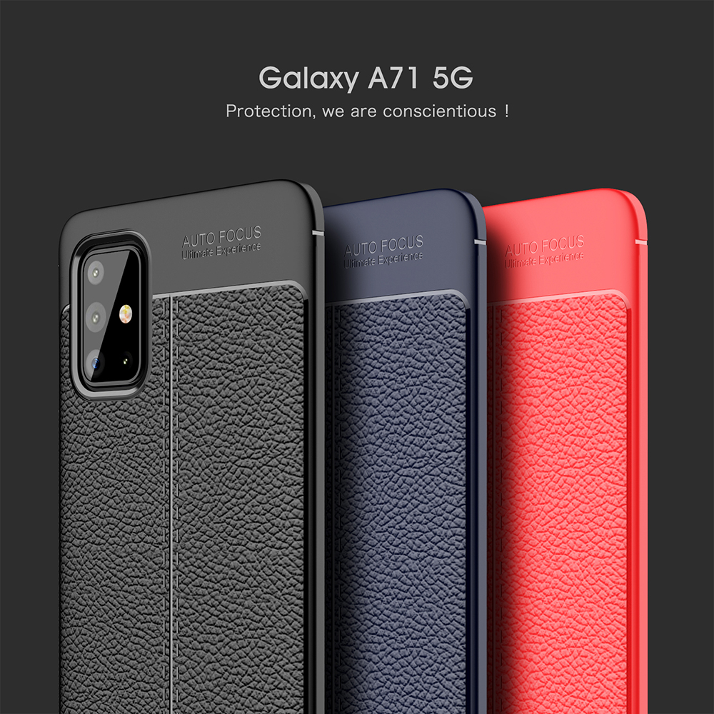 Case Samsung Galaxy A71 5G / Pre-order * เคสมือถือ Litchi Skin TPU Back พื้นผิวลิ้นจี่ *