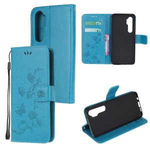 Case Xiaomi Mi Note 10 Lite # Pre-Order * เคสพิมพ์ลายดอกผีเสื้อ ดีไซน์กระเป๋าสตางค์ ใส่บัตรได้สบาย แถมเงินสด *