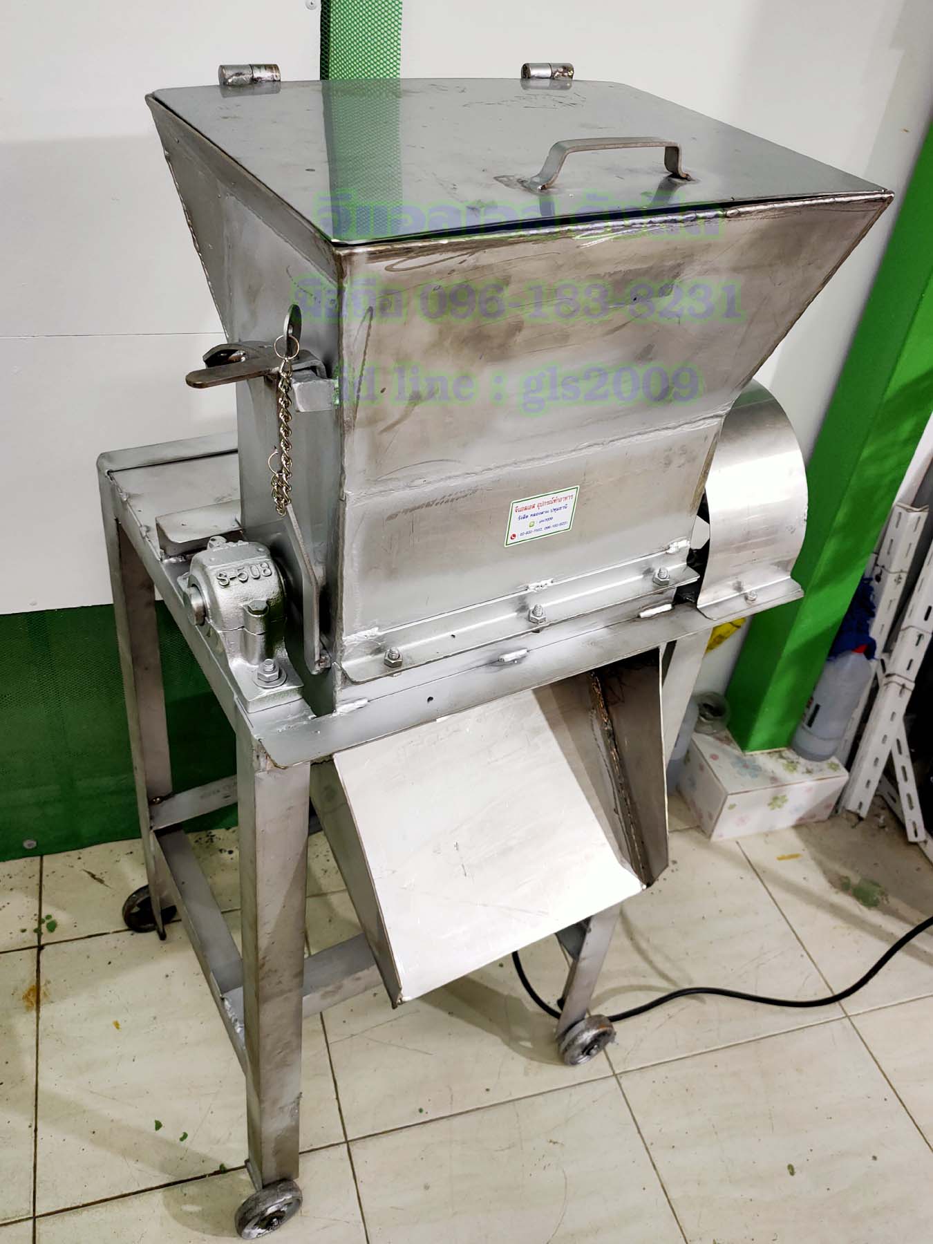 เครื่องตีน้ำแข็งสแตนเลส1กั๊กมอเตอร์2แรง