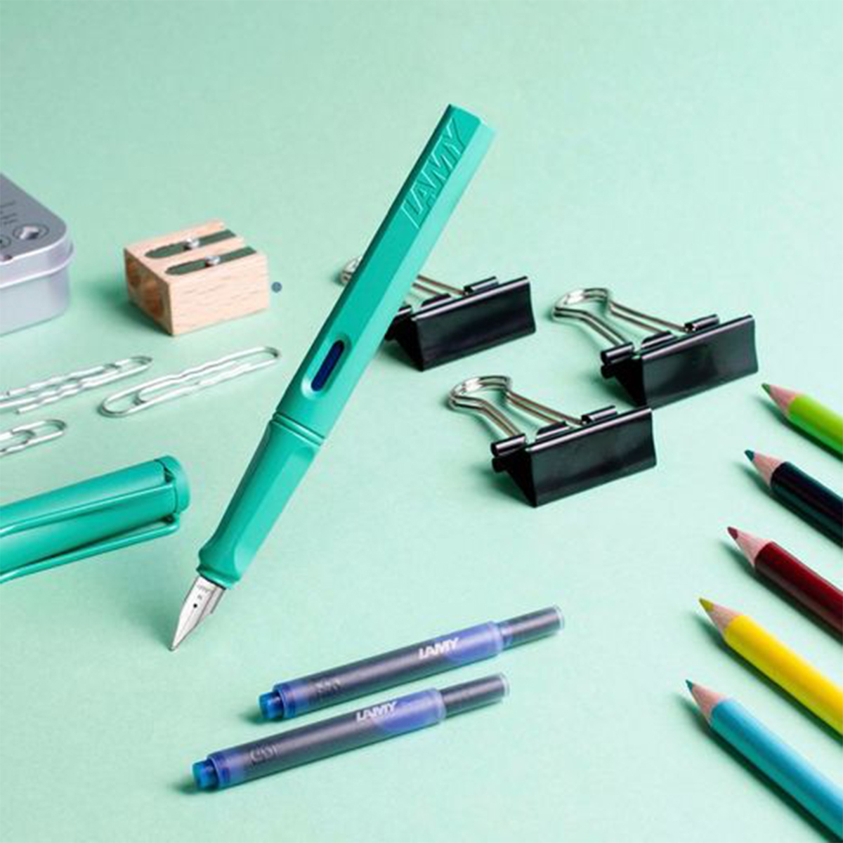 LAMY safari fountain pen candy aquamarine 2020 limited edition