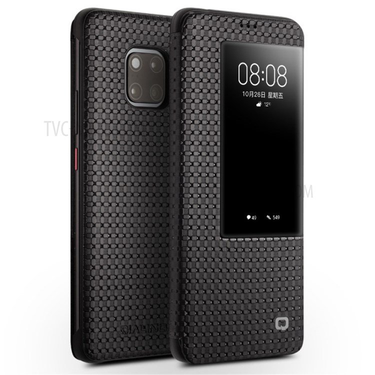 Case Huawei Mate 20 Pro / Pre-order * QIALINO ลายตาราง หนังวัวแท้คุณภาพเยี่ยม รองรับฟังก์ชั่นสมาร์ทปลุก / นอนหลับ *