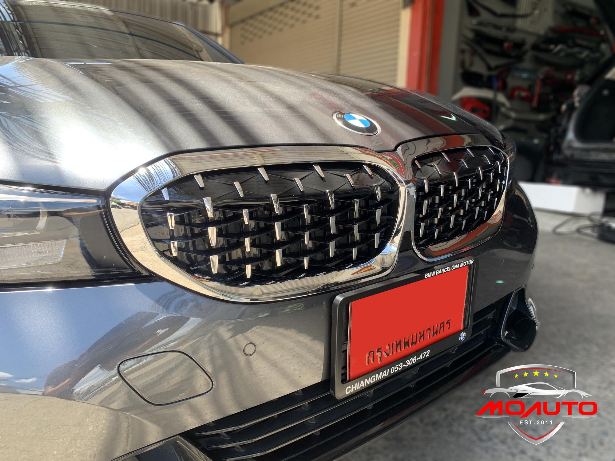 กระจังหน้าไดมอนกริว BMW G20