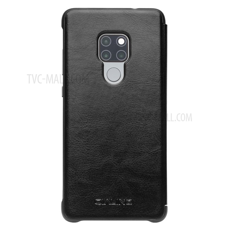 Case Huawei Mate 20 / Pre-order * QIALINO หนังวัวแท้ชั้นบน รองรับฟังก์ชั่นปลุก / นอนหลับอัจฉริยะ ดูหน้าต่างสำหรับแสดงข้อมูล *