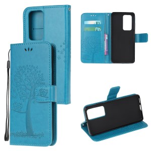 Case Huawei P40 Pro / Pre-order * เคสพิมพ์ลายนกฮูกต้นไม้หนัง PU กระเป๋าสตางค์ *