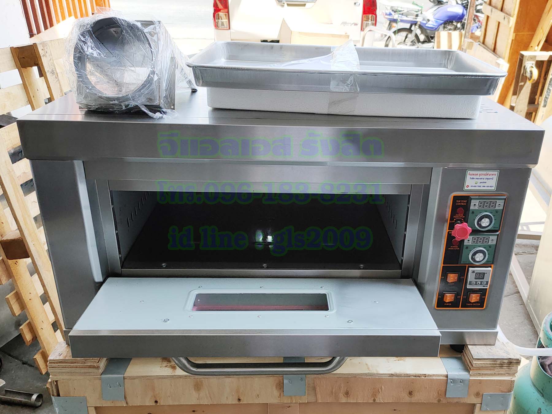 เตาอบขนมแก๊สควบคุมด้วยไฟฟ้า1ถาดใหญ่