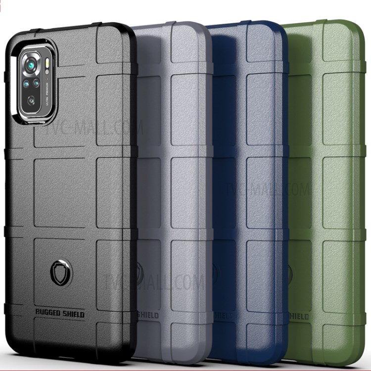 Case Xiaomi Redmi Note 10 4G / Note 10S # Pre-Order * เคสหลัง TPU ผิวสี่เหลี่ยมที่ดูดซับแรงกระแทก *