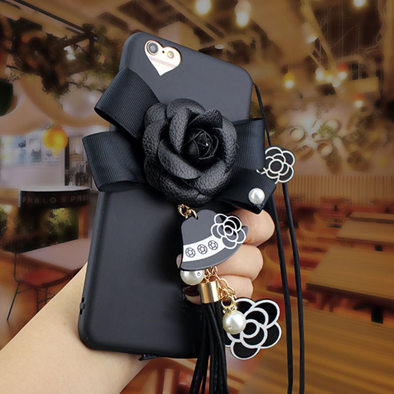 Case Huawei GR5 / Pre-order * 3D ดอกไม้ พู่เคลือบซิลิคอน ด้านหลังทำให้เป็นเอกลักษณ์และน่ารัก *