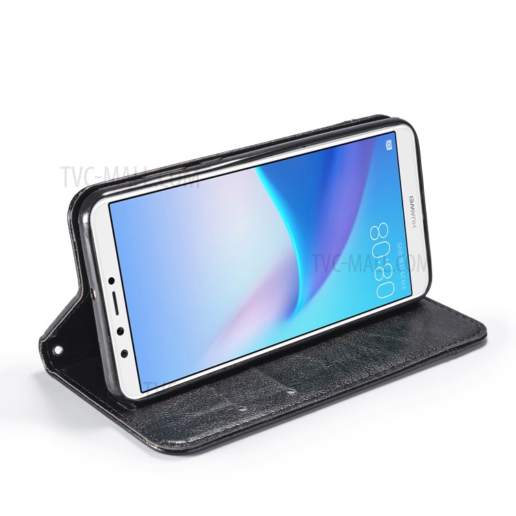 Case Huawei Y9 / Pre-order * เคสแบบประกบหนัง PU ดูดซับอัตโนมัติพร้อมช่องเสียบการ์ด *