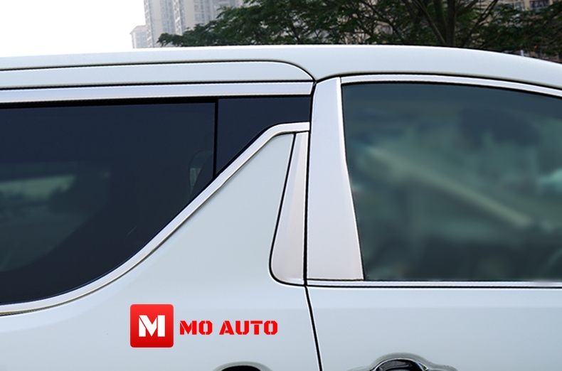 คิ้วหน้าต่างสแตนเลท 12 ชิ้น ALPHARD / VELLFIRE MC