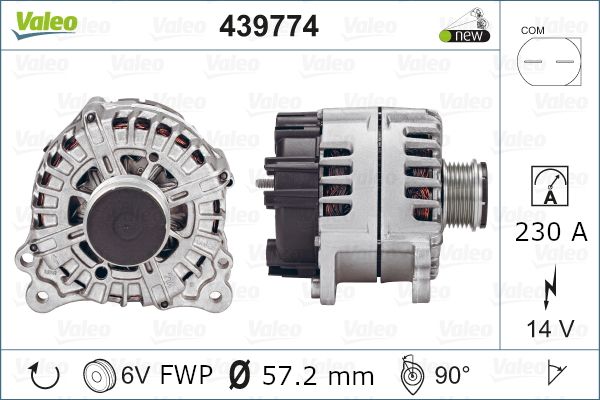 ไดชาร์ท ปอร์เช่ คาเยน 230แอมป์ / CAYENNE Diesel, Alternator 14V, 230A, ไดชาร์จ 059903023L 95890302500