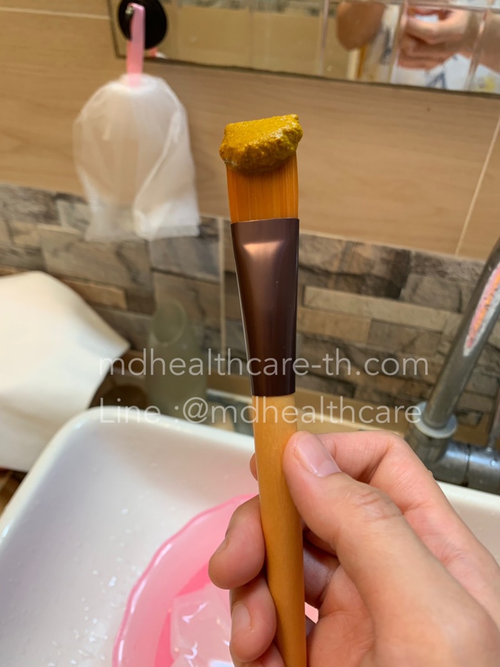 แปรงมาร์คหน้า - ขนาดกลาง M 17.5cm.***ขนแปรงพิเศษ อ่อนนุ่ม เกรดพรีเมี่ยมA