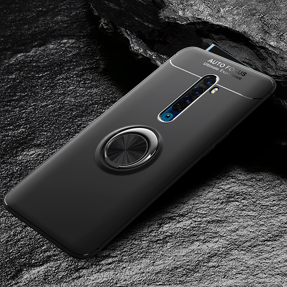 Case OPPO Reno 2 / พรีออเดอร์ * เคสTPU ปกหลัง + แหวนนิ้ว +ขาตั้ง หมุนได้ 360 องศา *